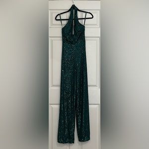 Emerald Green Sequin Jumpsuit 💕